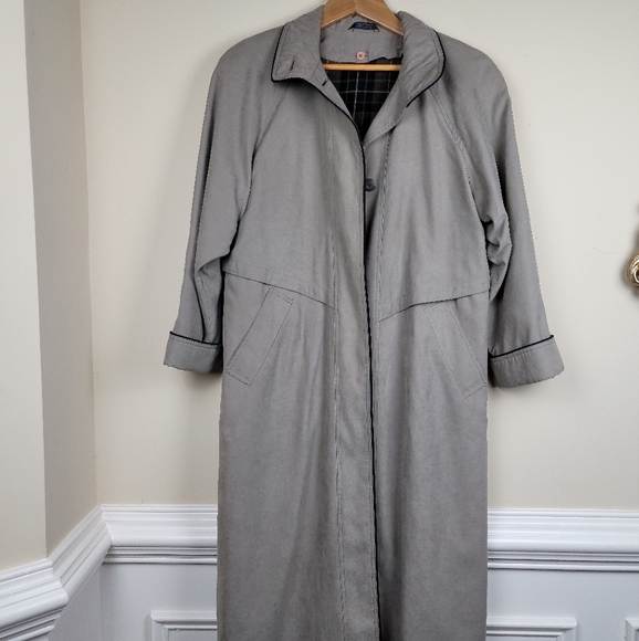Vintage Utex Design‎ full length, "mole skin" removable lining trench coat - Picture 11 of 12